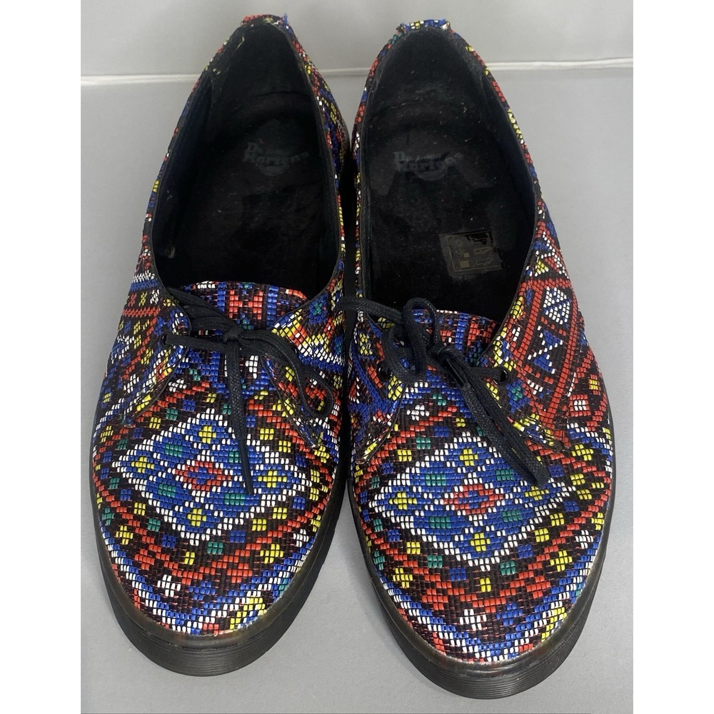 Dr. Martens Morada US Size 11 Multicolor Woven Lace Up Shoes Aztec Navajo